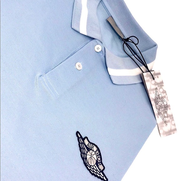 Brand New Dior x Jordan Wings Polo Blue Sh… - Picture 3 of 3